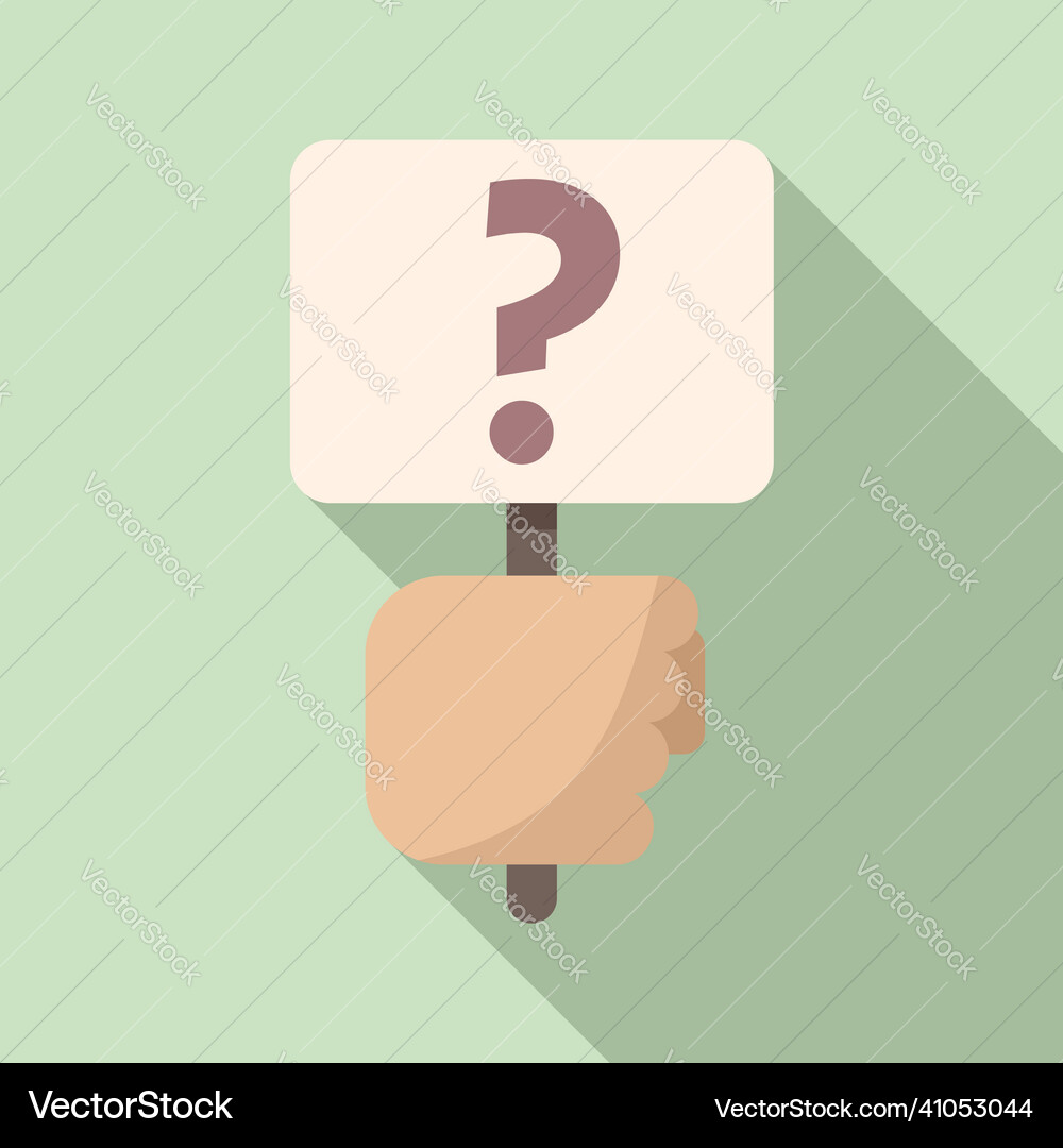 Question request icon flat file screen Question request icon flat file screen vector image