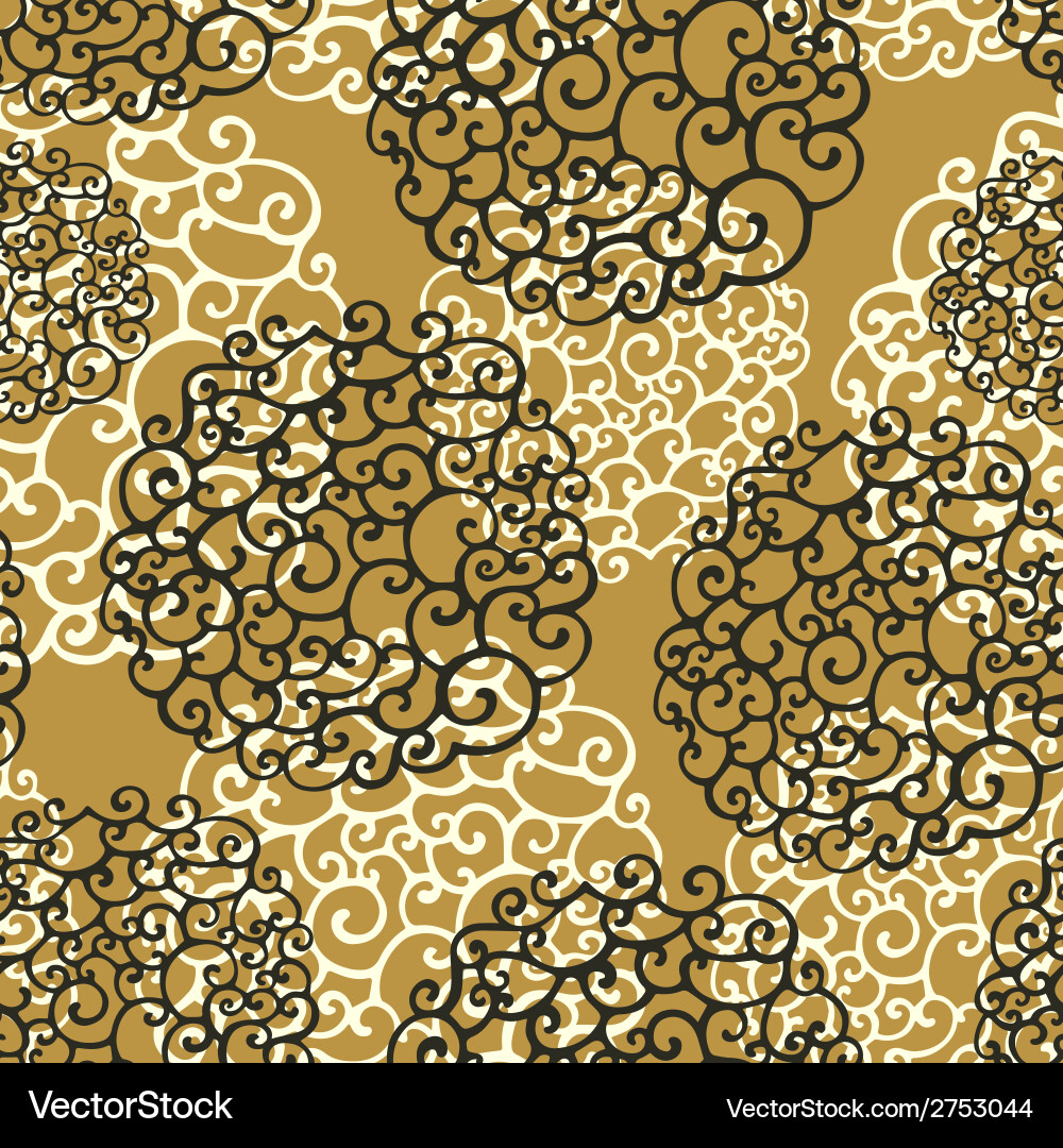 Seamless pattern with abstract doodle elements vector image
