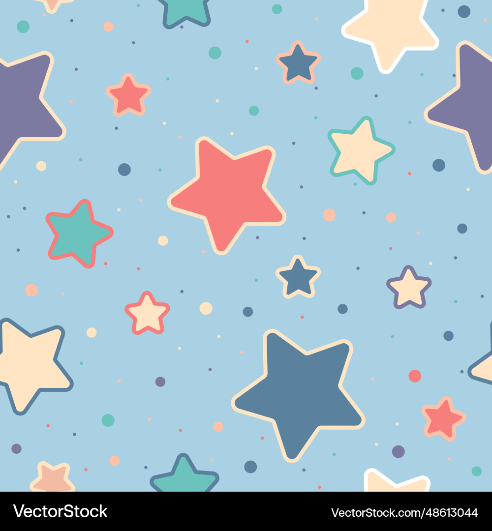 Starry festive pattern background template Starry festive pattern background template vector image