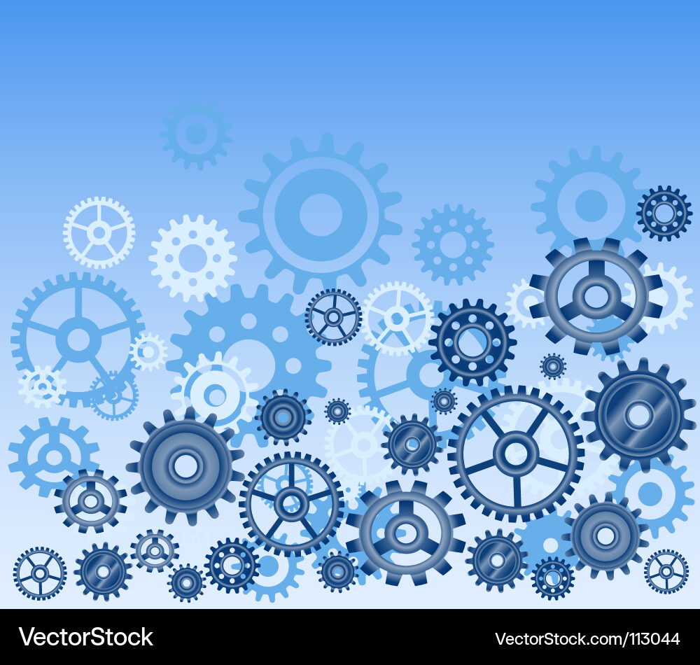 Technical Gears Background vector image
