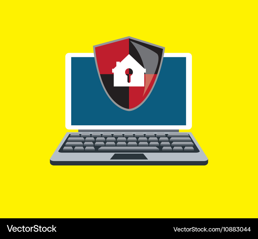 Virtual security system icons image Vector Image