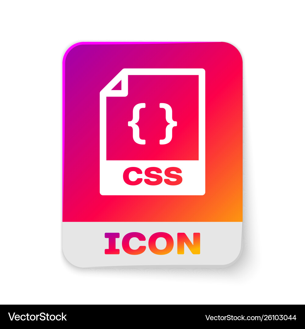 Weiße css-Datei Dokument-Symbol Download-Taste Weiße css-Datei Dokument-Symbol Download-Taste vektorbild