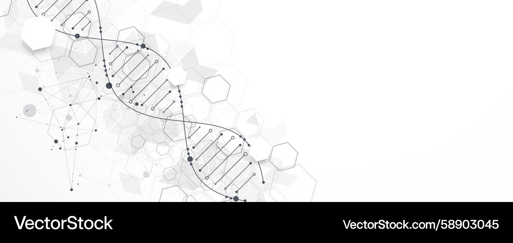 Abstract Genetic Network Background Vector Image