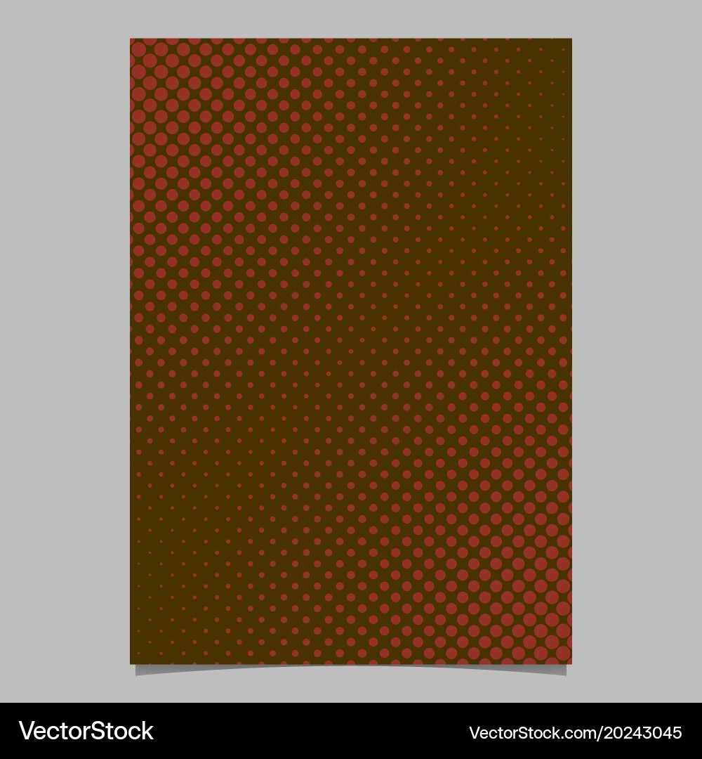 Abstract halftone dot pattern page template vector image
