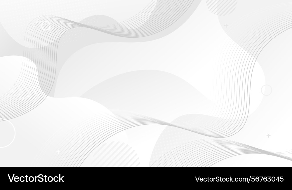 Abstract white and grey background with dynamic Abstract white and grey background with dynamic Vector Image