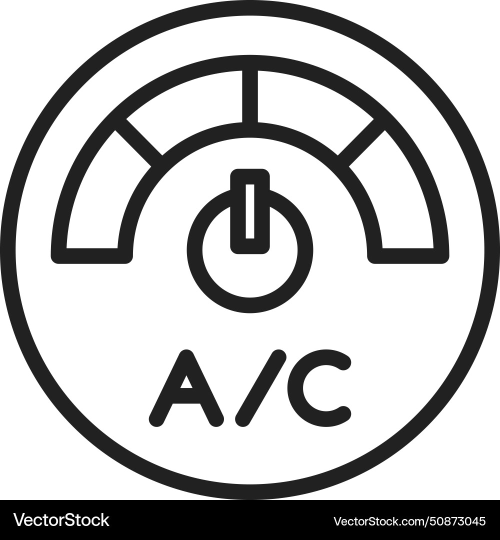 Air conditioner icon image Royalty Free Vector Image