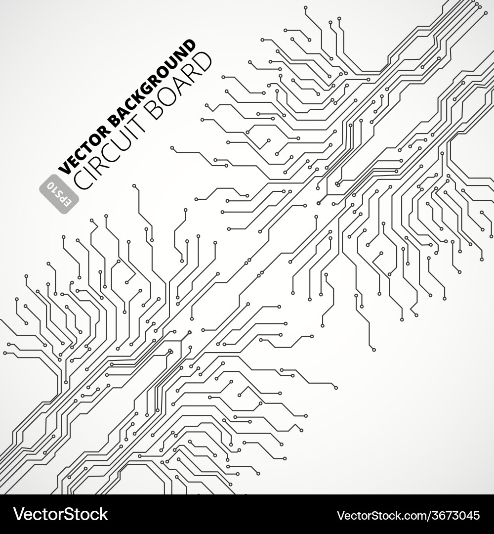 Complex Circuit Board Pattern vector image