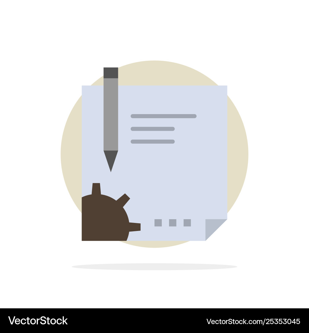 Contract document file page paper sign signing Contract document file page paper sign signing vector image