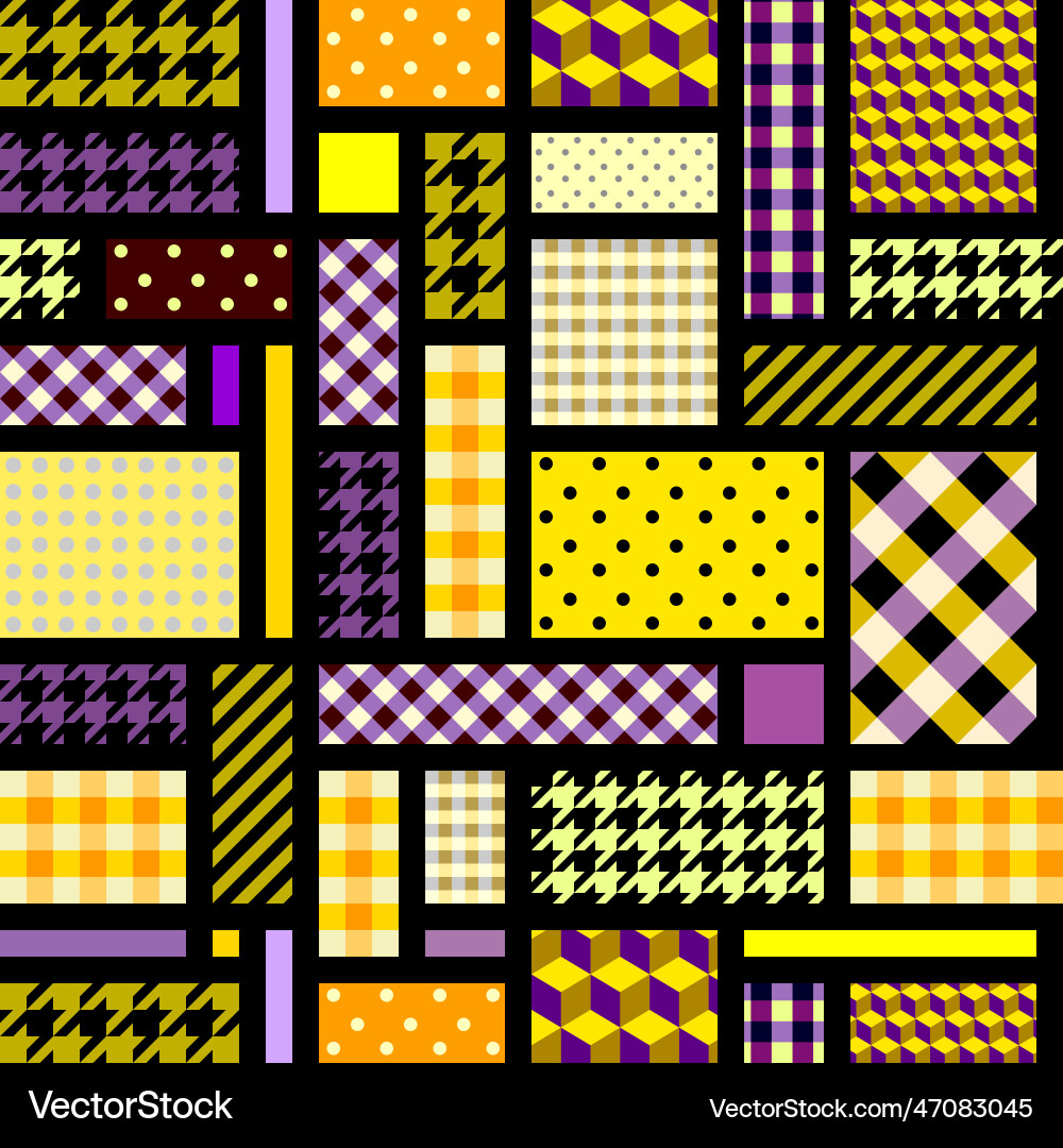 Geometric abstract pattern patchwork style Geometric abstract pattern patchwork style vector image