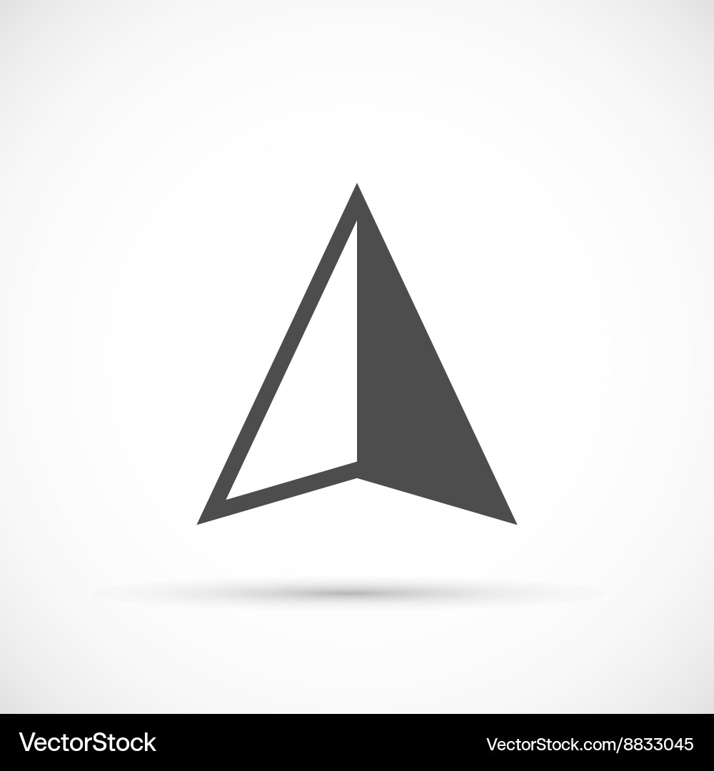 Navigation Arrow Icon vector image