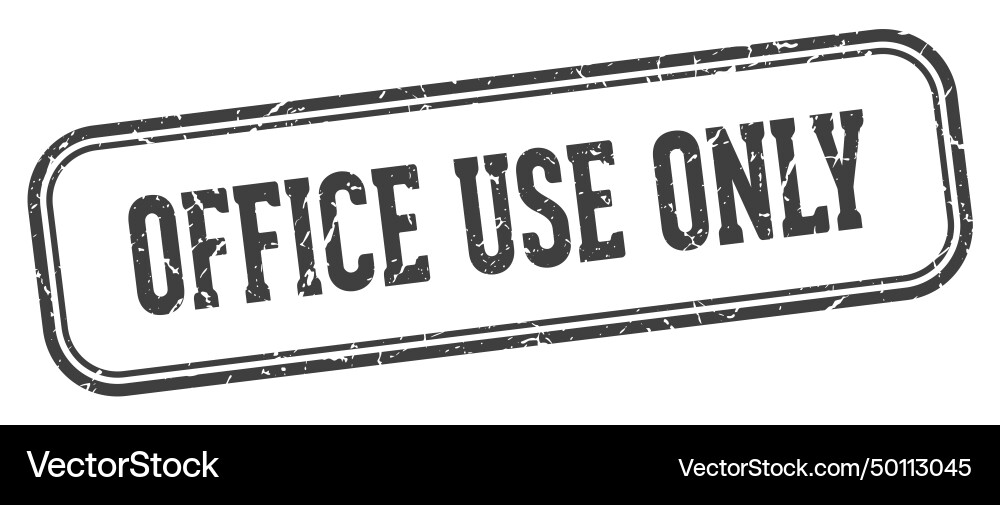 Office use only stamp rectangular Vector Image
