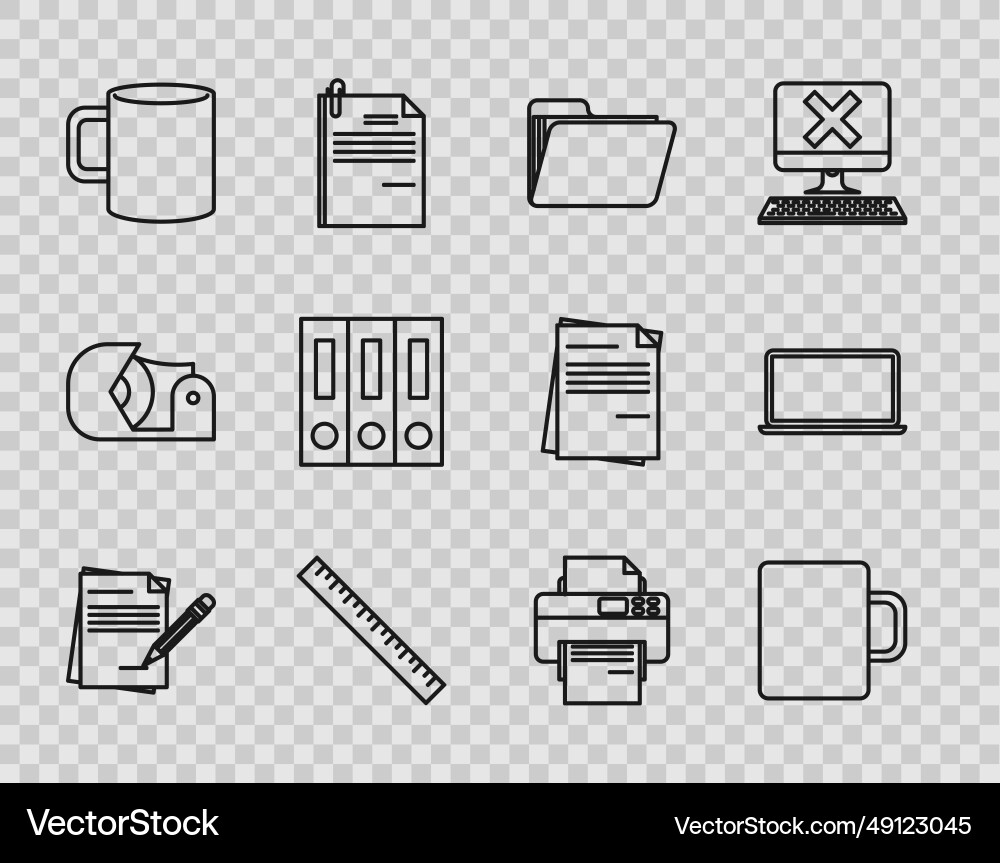 Set line blank notebook and pencil with eraser Set line blank notebook and pencil with eraser vector image