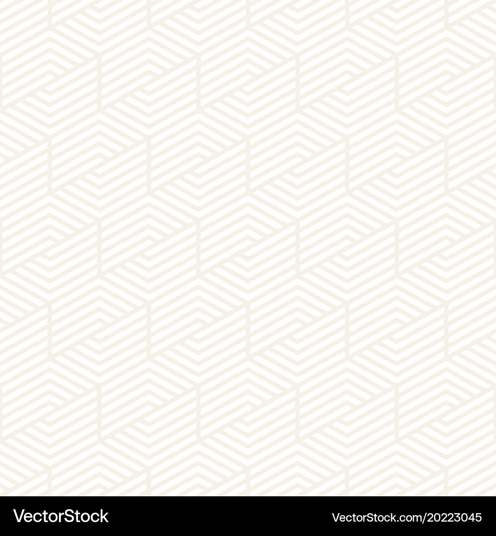 Subtle Hexagonal Stripes Pattern vector image
