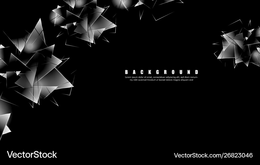 Abstract background with glowing triangles Abstract background with glowing triangles vector image