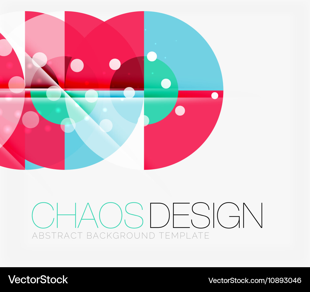Abstract background with round shapes Vector Image