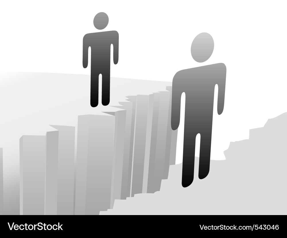 Disconnected Relationships Vector Image