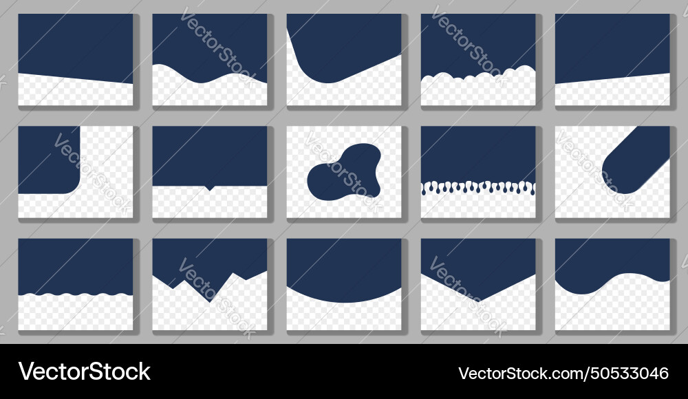 Divider shape for website top design element vector image