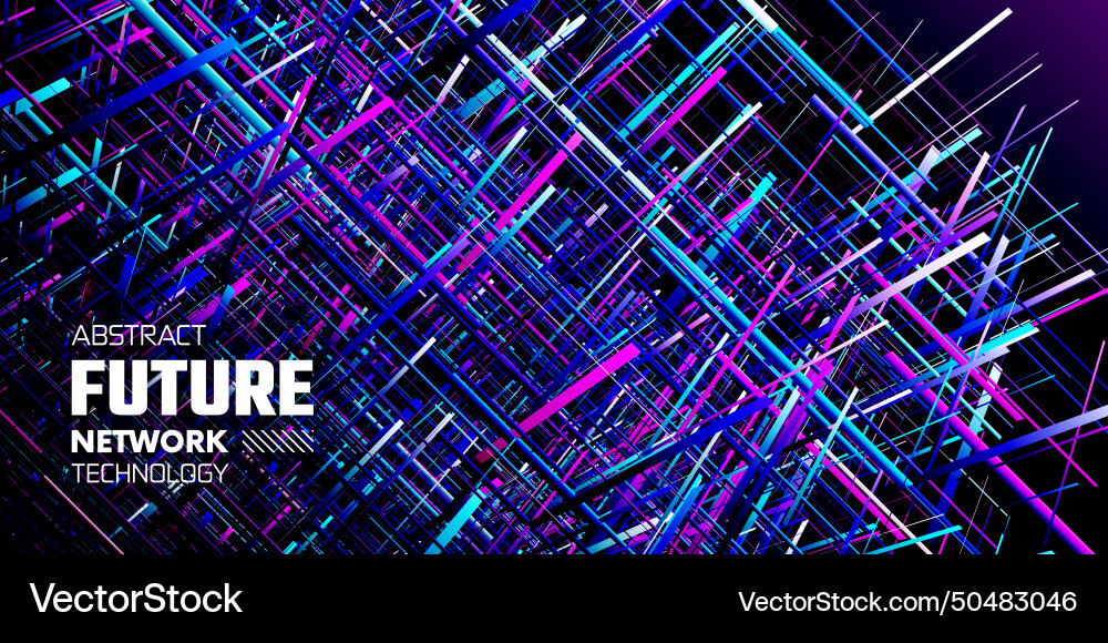 Futuristic quantum computer cpu structure Futuristic quantum computer cpu structure vector image