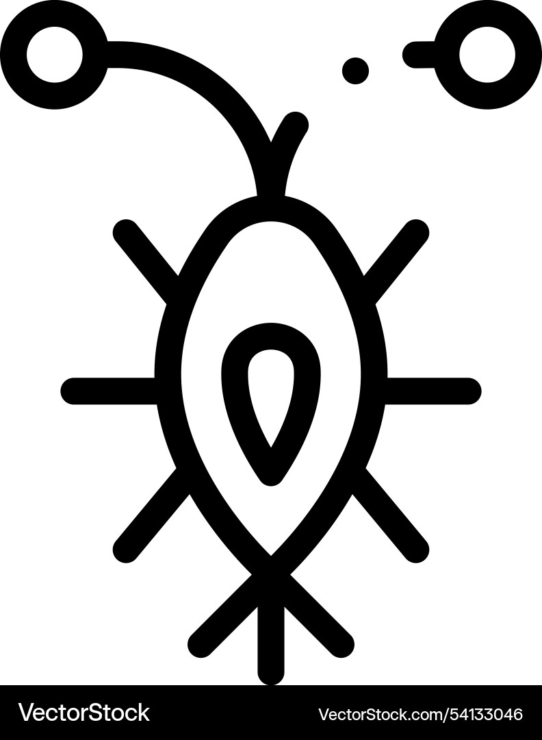 Insect icon thin linear style design isolated Insect icon thin linear style design isolated vector image