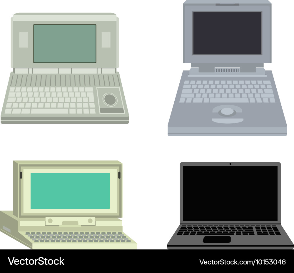 Old computer Vector Image