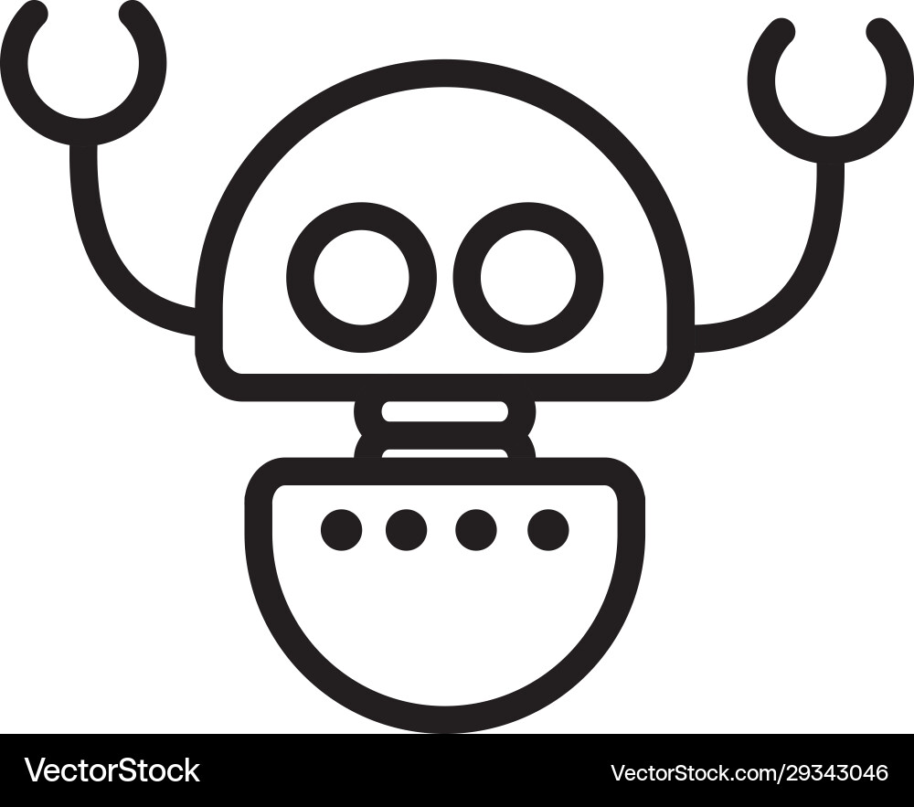 Robot engineer technology character artificial Robot engineer technology character artificial vector image