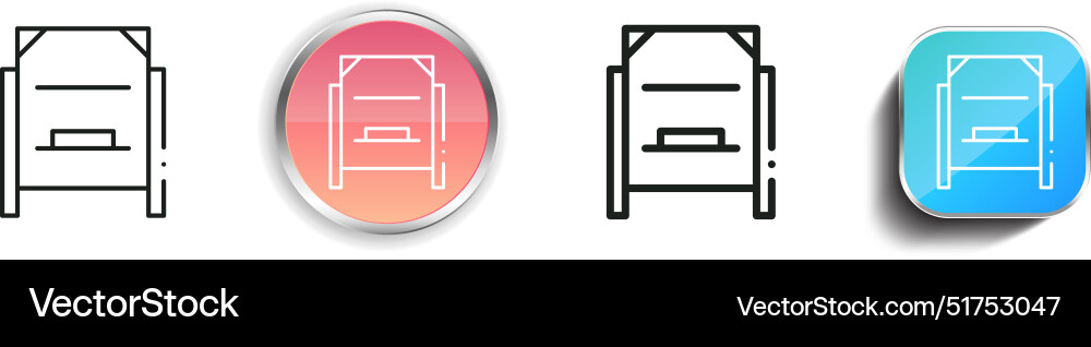 Beehive icon thin linear regular and button style vector image