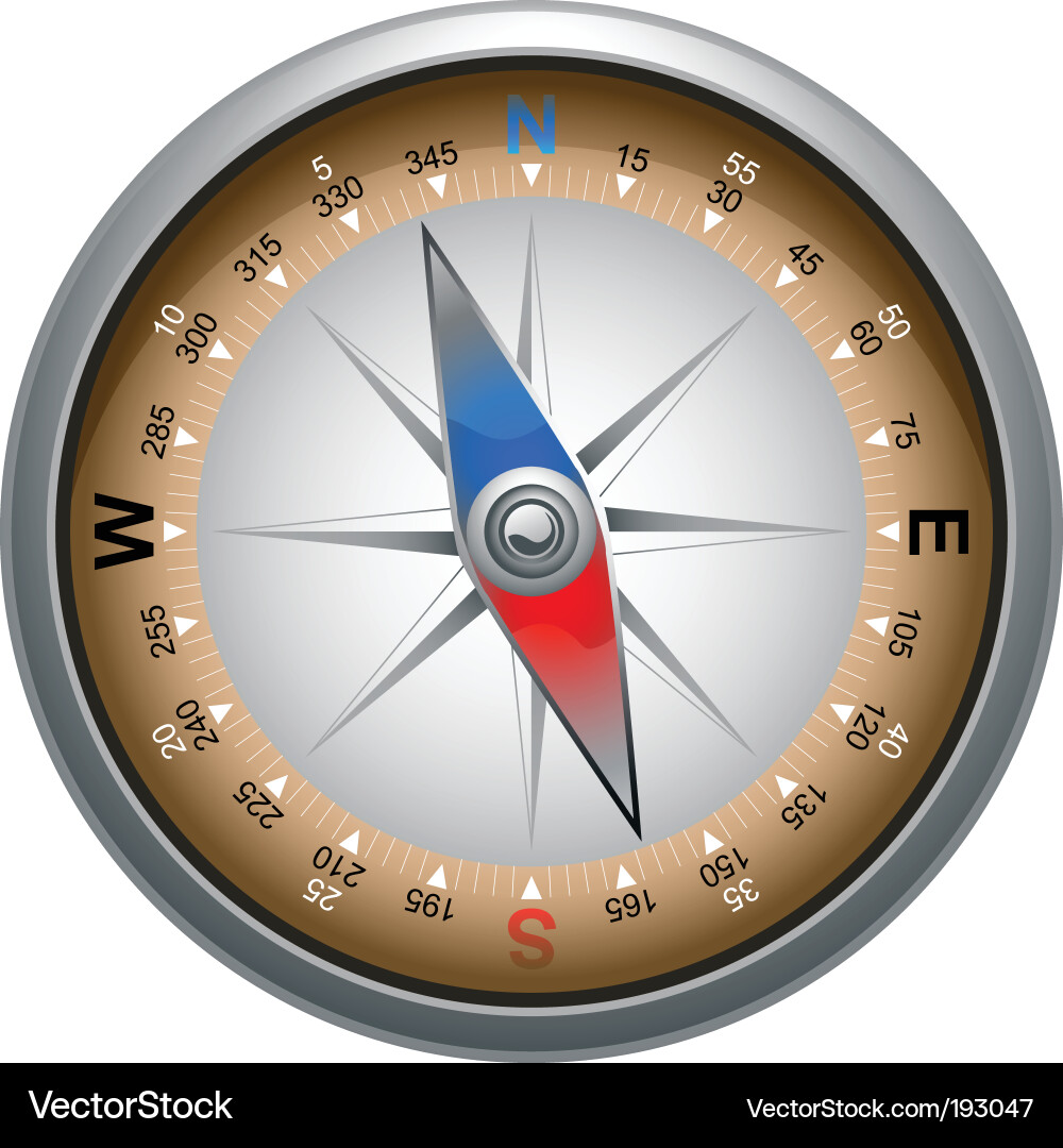 Compass Navigation Tool Vector Image