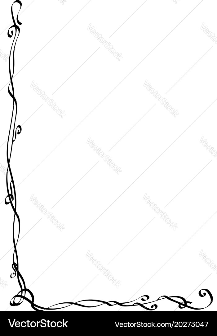 Decorative frame scroll Vector Image