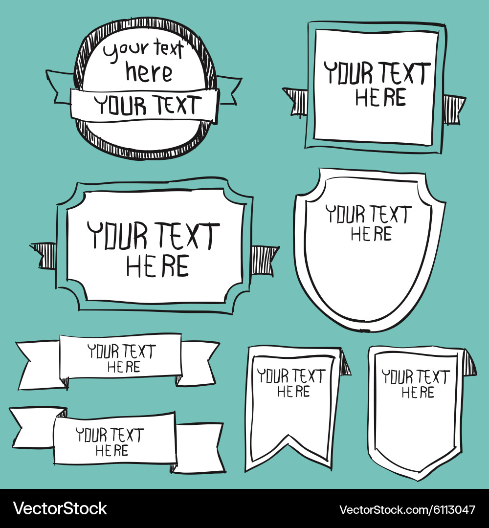 Frames borders and other elements for your design vector image