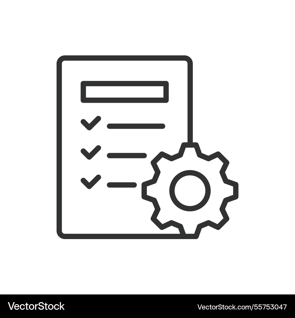 Functionality icon in line design Vector Image