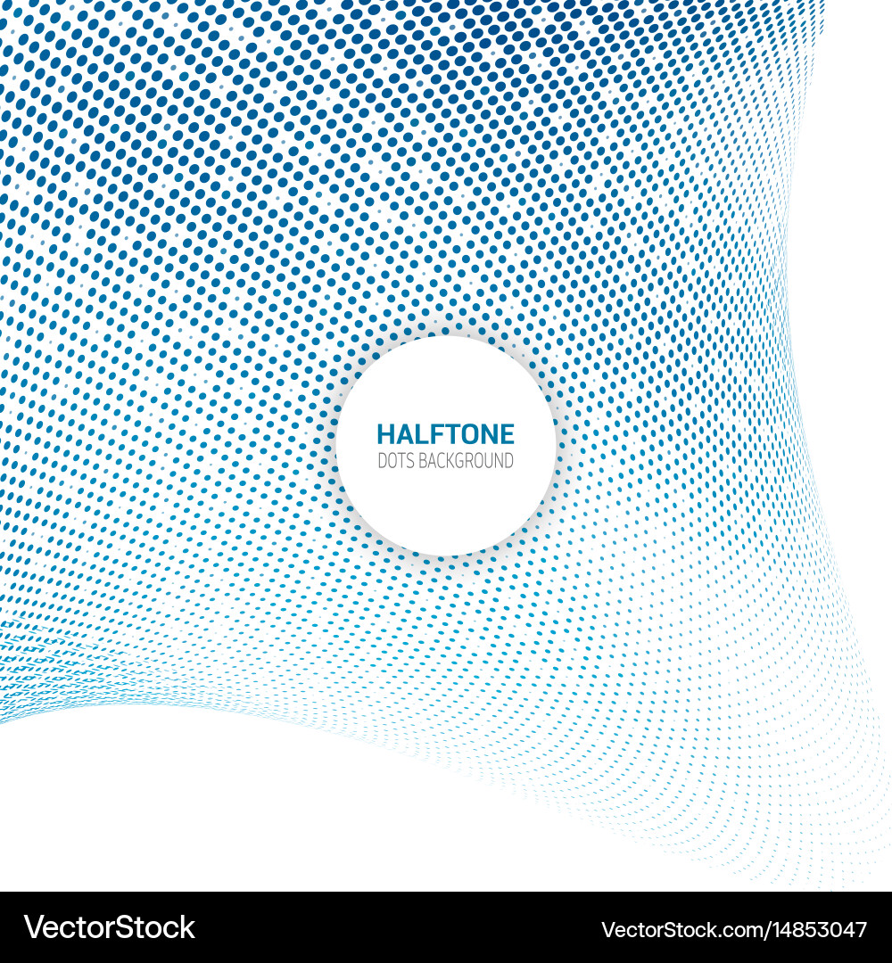 Halftone Dots Pattern Background vector image