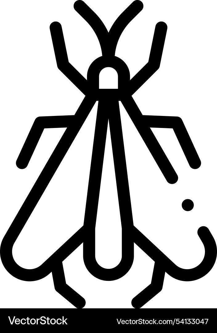 Insect icon thin linear style design isolated Insect icon thin linear style design isolated vector image