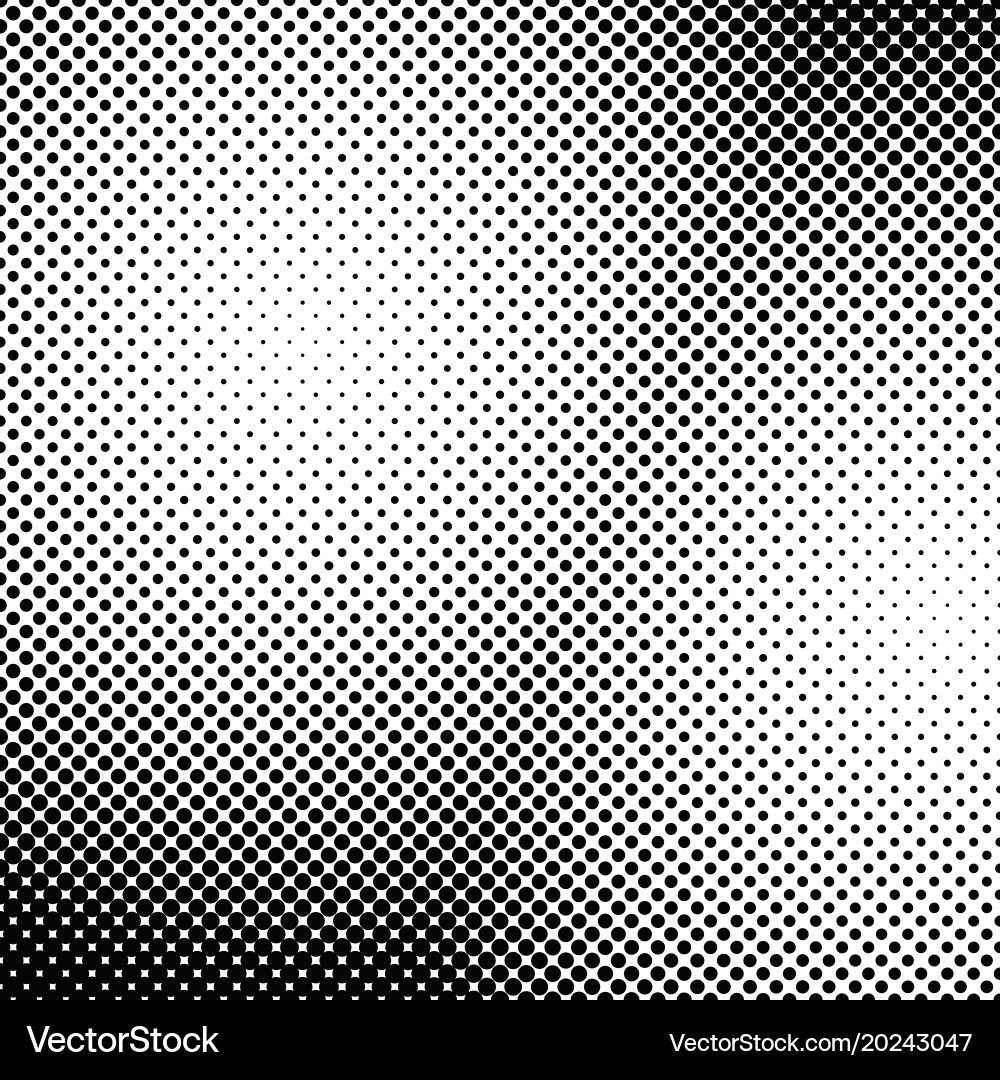 Retro abstract halftone dot background pattern vector image