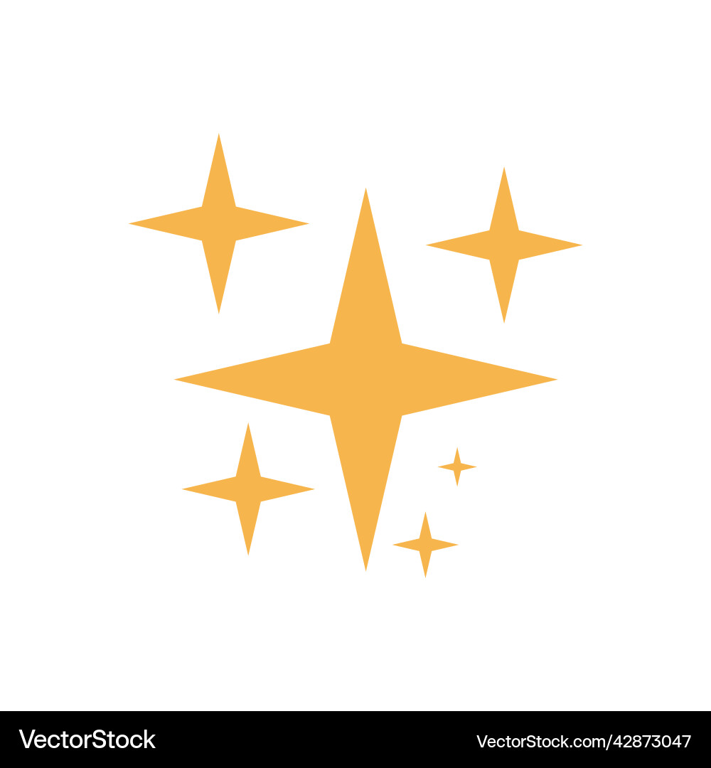 Sparkling star light abstract icon shiny sparkle Sparkling star light abstract icon shiny sparkle Vector Image