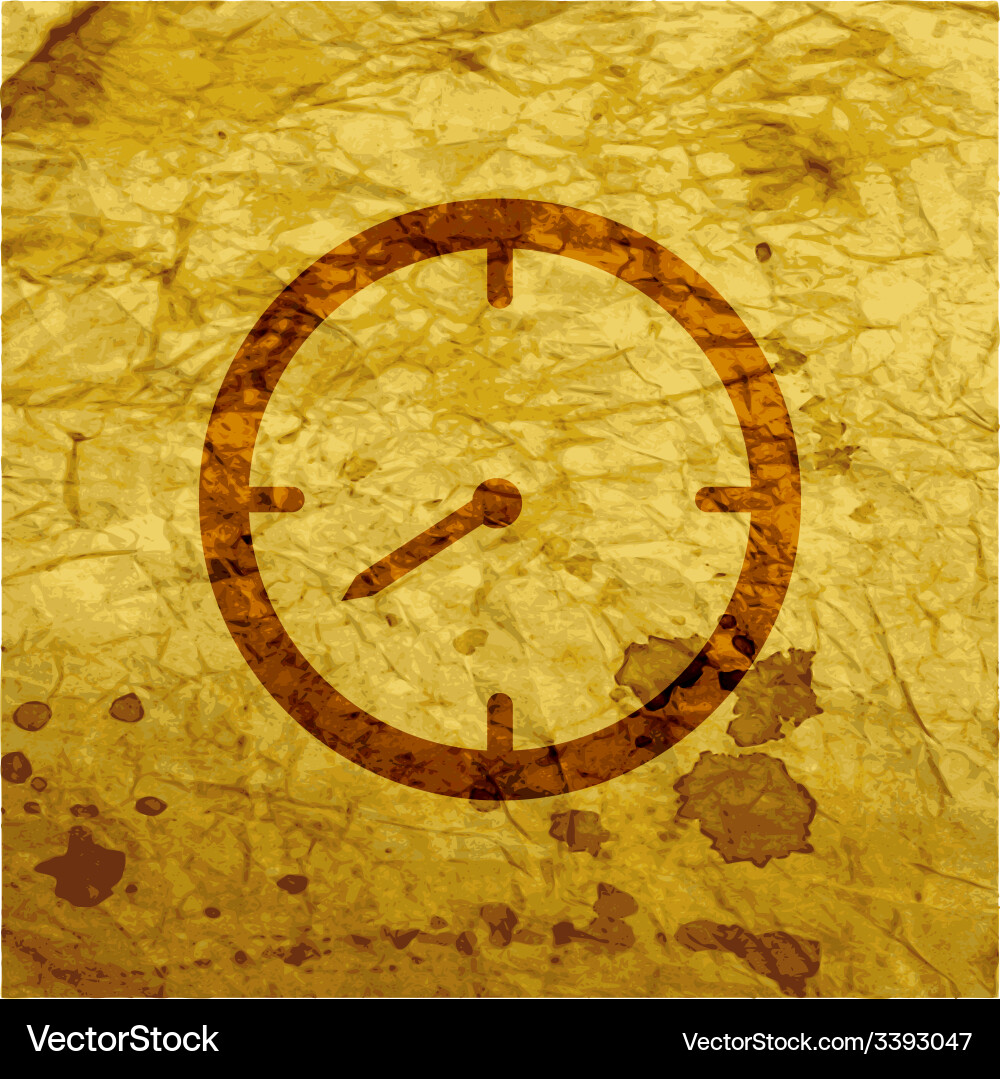 Timer icon symbol flat modern web design with long Vector Image