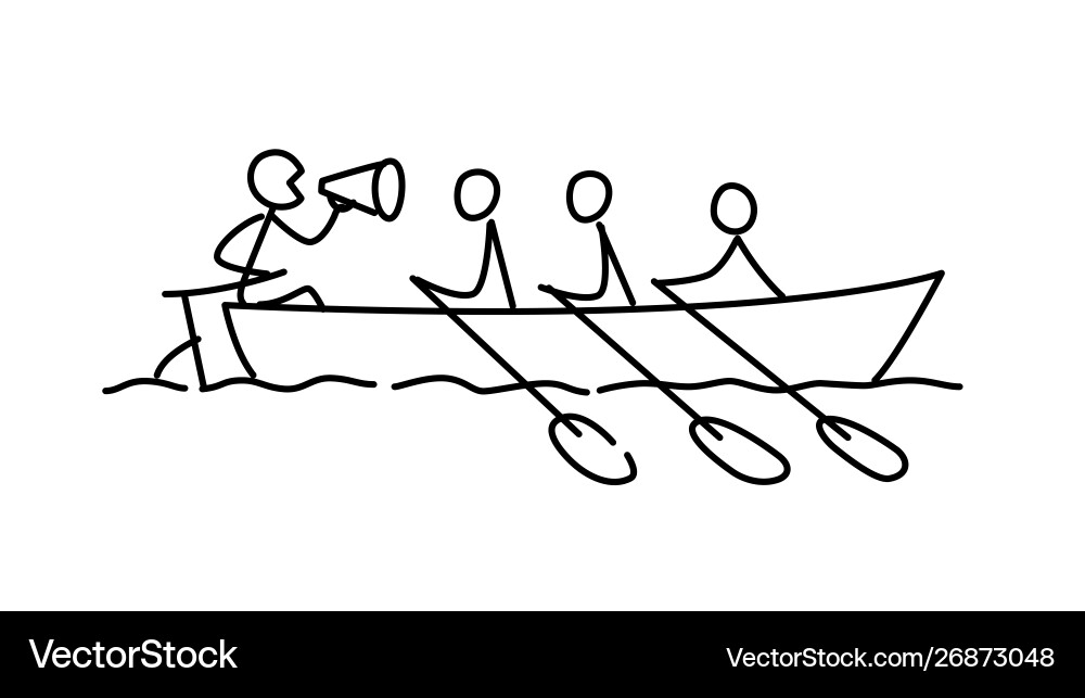A man leading team the captain chef commands A man leading team the captain chef commands Vector Image