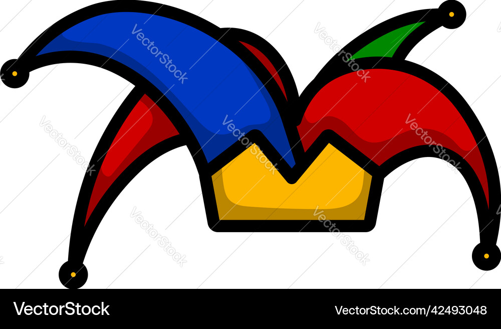 April fools day icon vector image