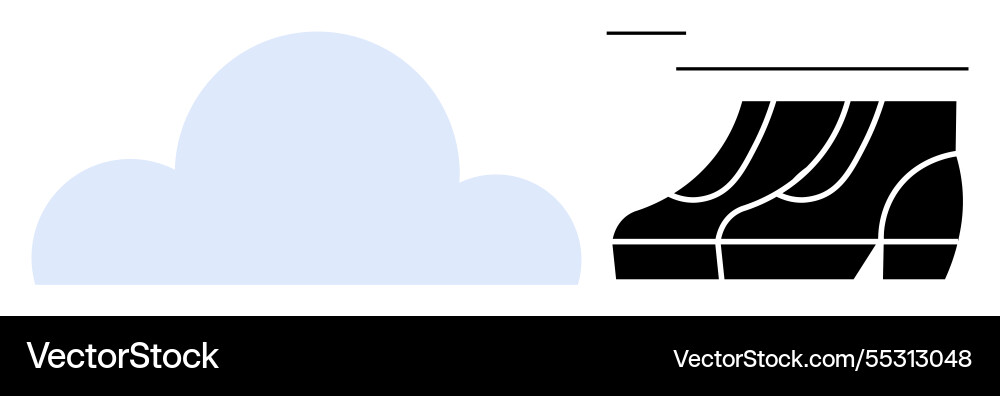 Cloud storage concept with simplified graphics Cloud storage concept with simplified graphics vector image