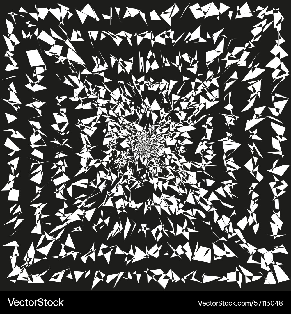 Dreieck Chaos Quadrat fragmentiert Form Muster Dreieck Chaos Quadrat fragmentiert Form Muster Vektorbild