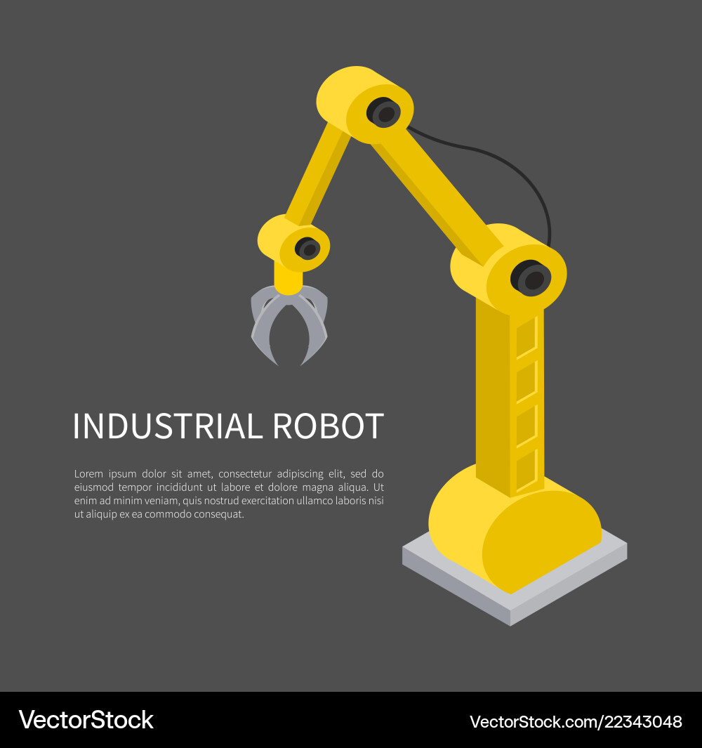 Industrial robot color pattern Vector Image