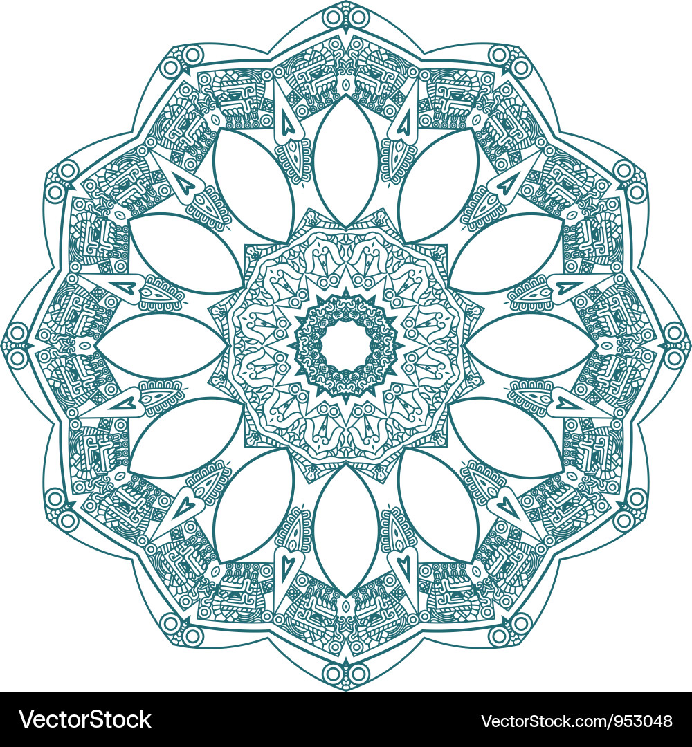 Intricate Aztec Pattern vector image