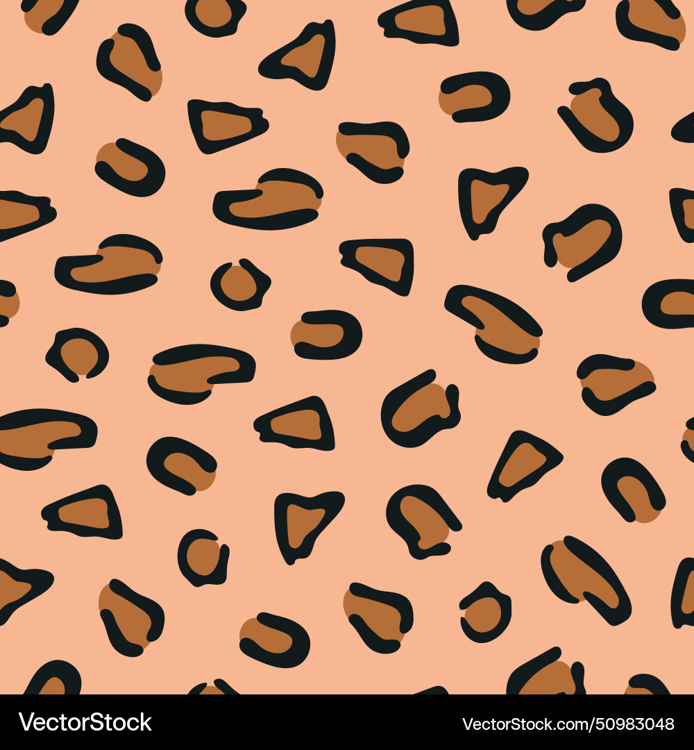 Leopard seamless print pattern texture Vector Image