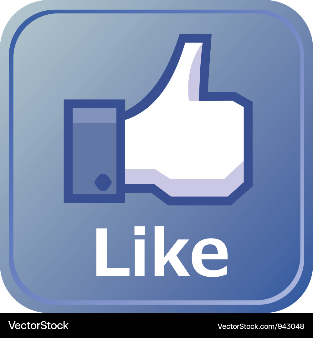 Like button vector image