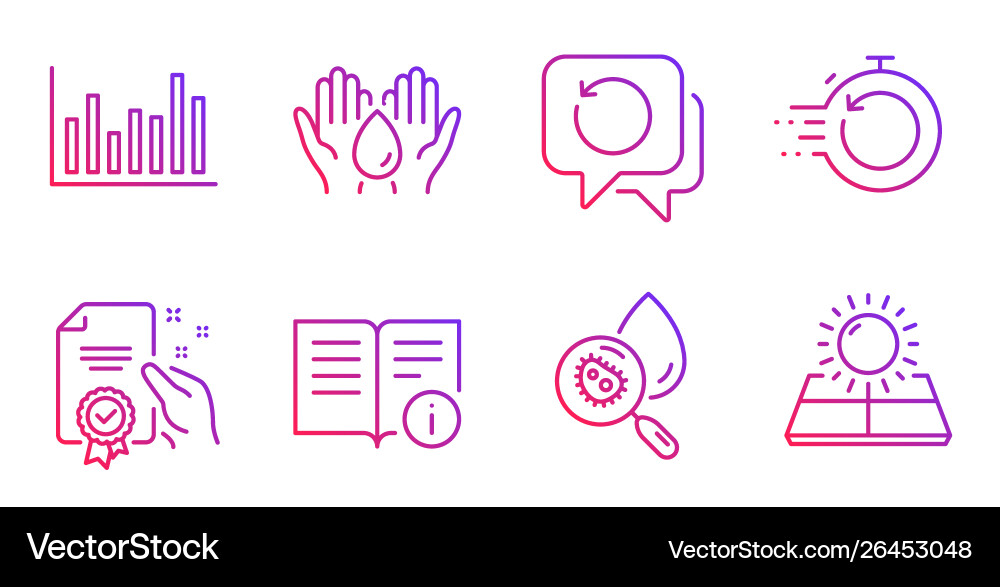 Technical info certificate and fast recovery Technical info certificate and fast recovery vector image