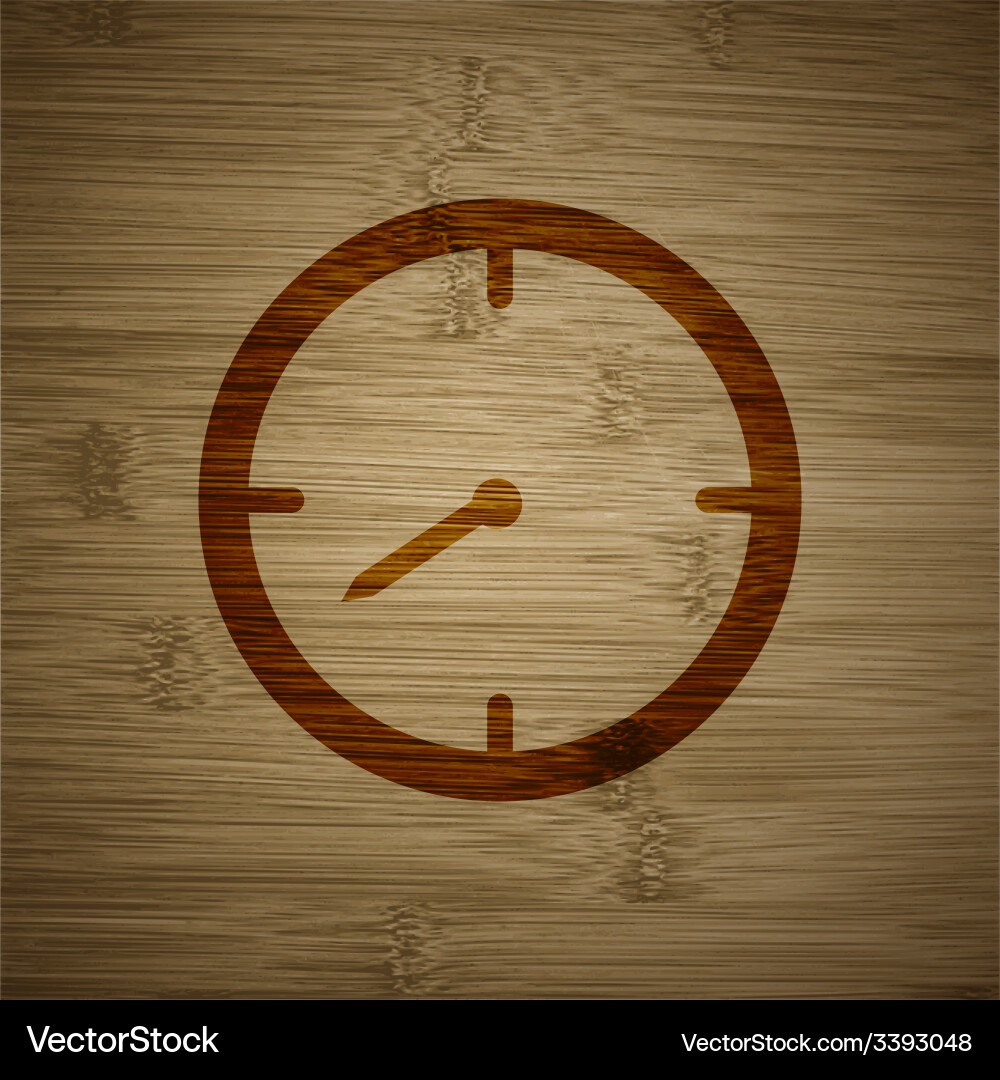 Timer icon symbol flat modern web design with long Vector Image