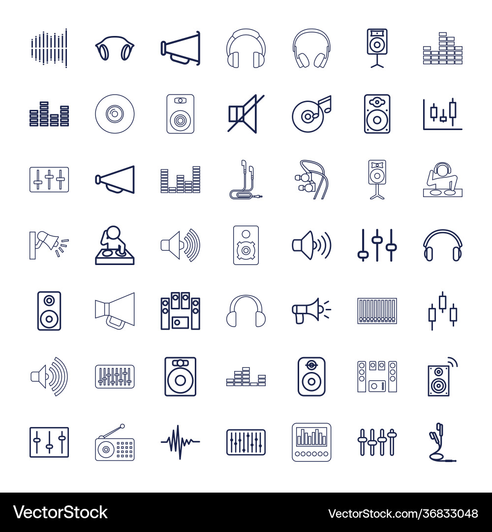 Volume icons Royalty Free Vector Image - VectorStock