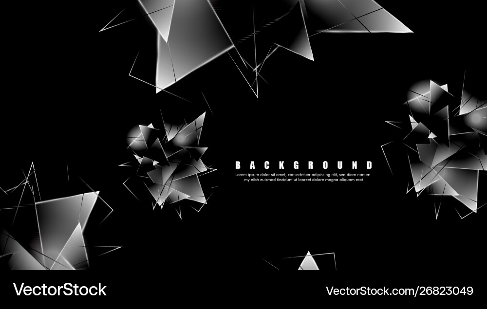 Abstract background with glowing triangles Abstract background with glowing triangles vector image