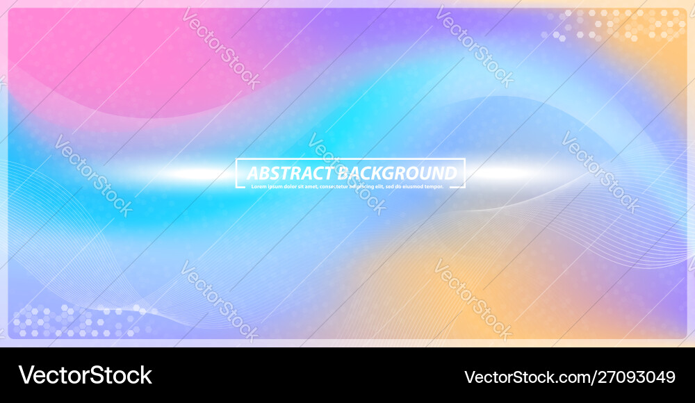 Abstract color gadientmesh and lines with bokeh vector image