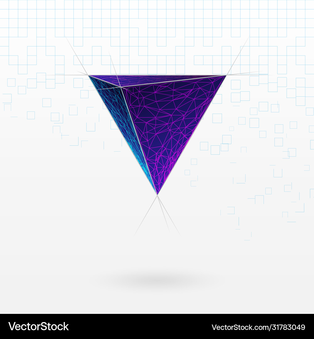 Abstract triangular figure Abstract triangular figure Vector Image