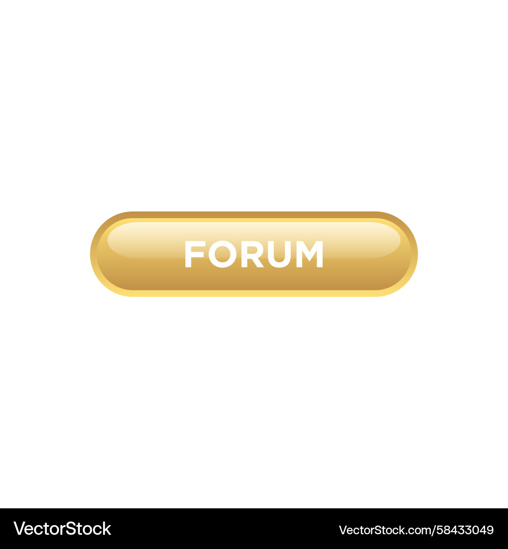 Forum Button Website Template Vector Image